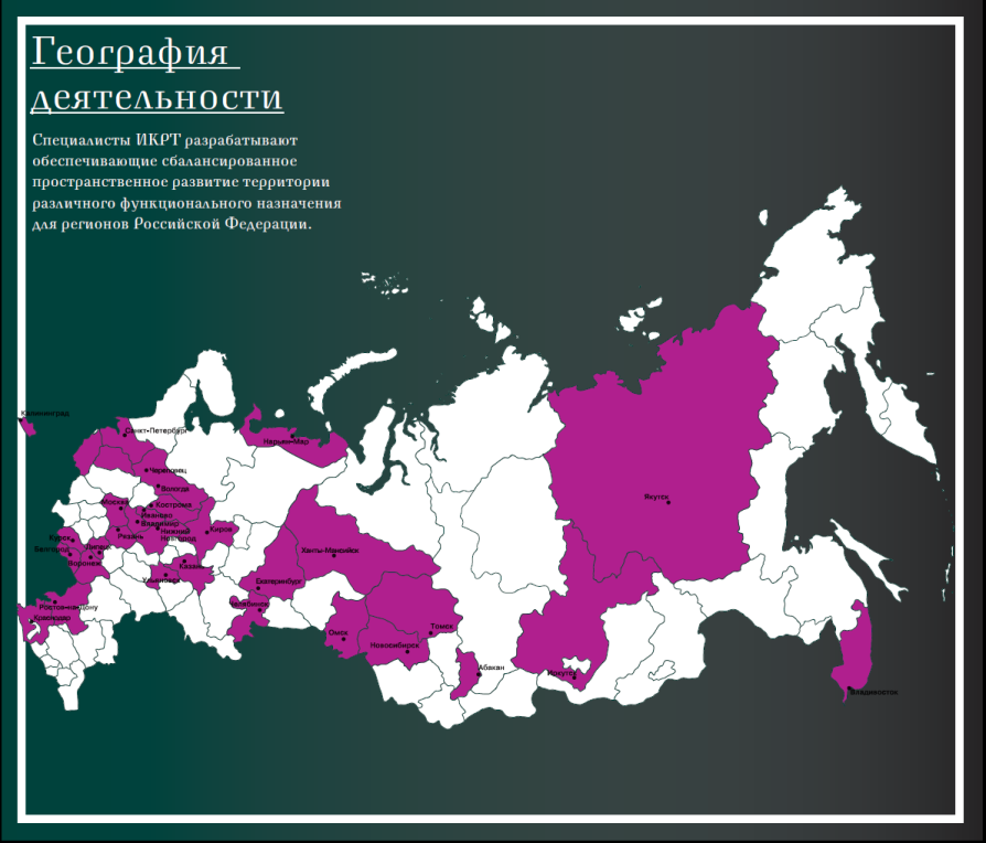 геогрфия деятельности